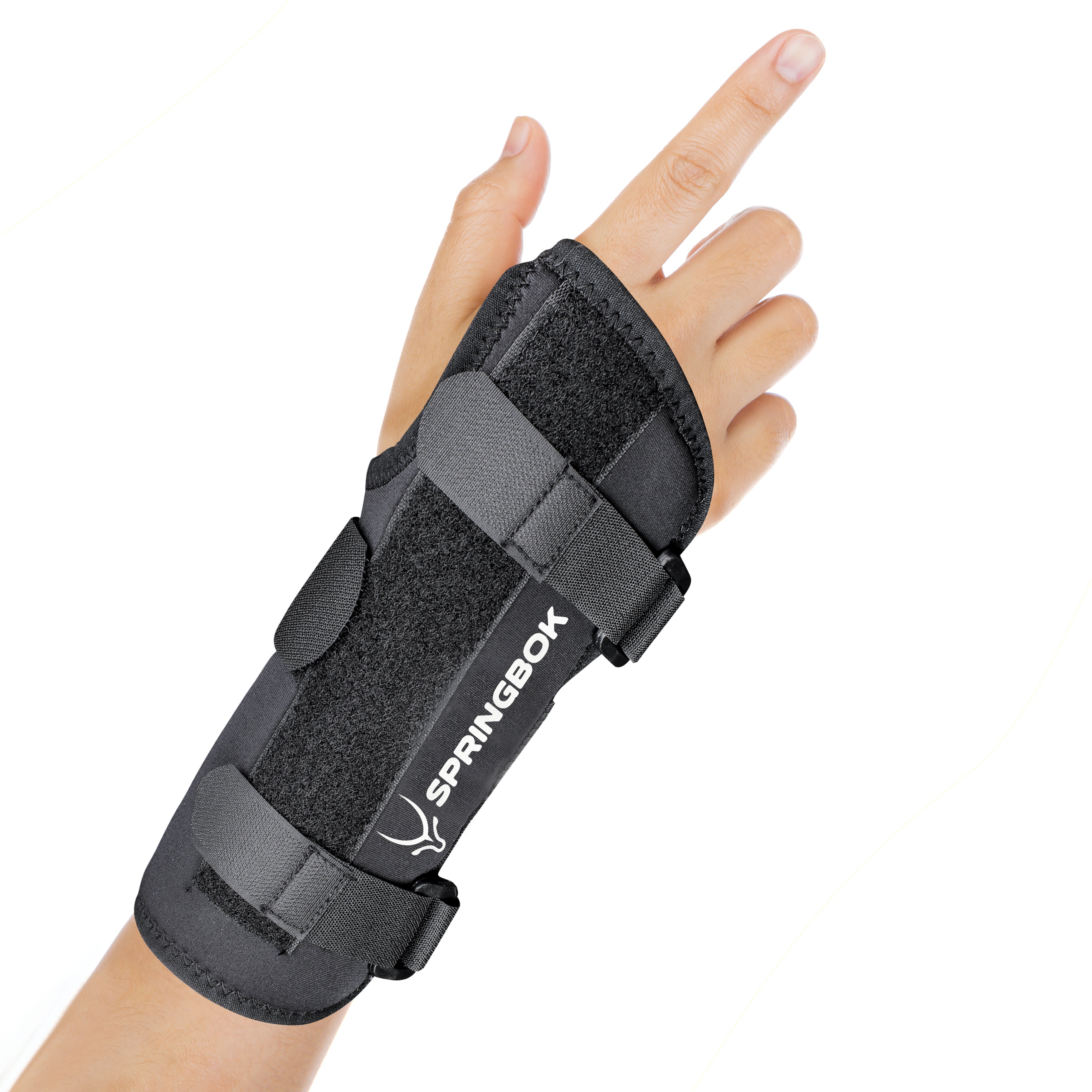 Springbok Wrist Cock-up Splint brace for men and women with Adjustable Metal Splint Stabilizer
