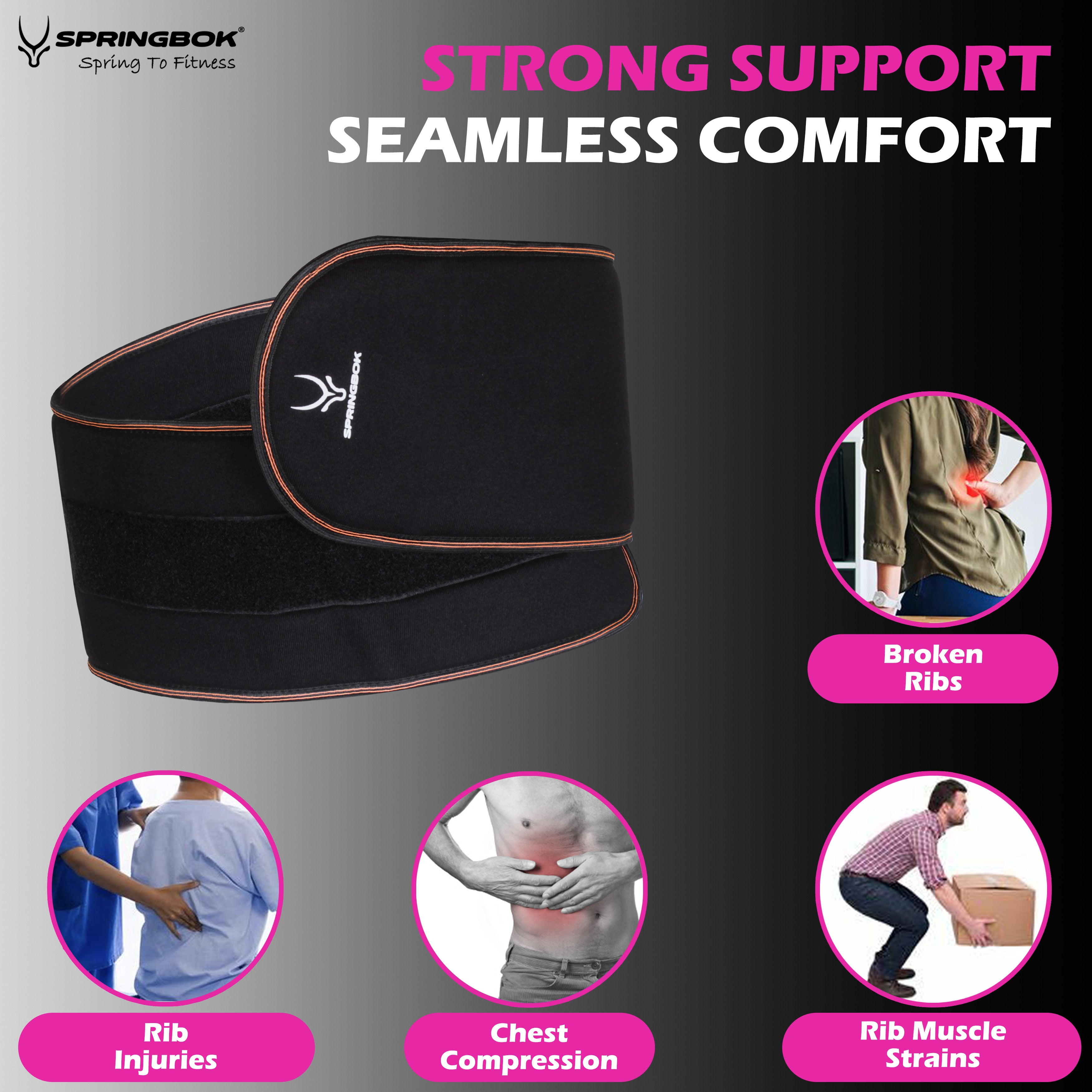 Springbok Rib and Chest Support Brace for men and women for Broken Rib Brace