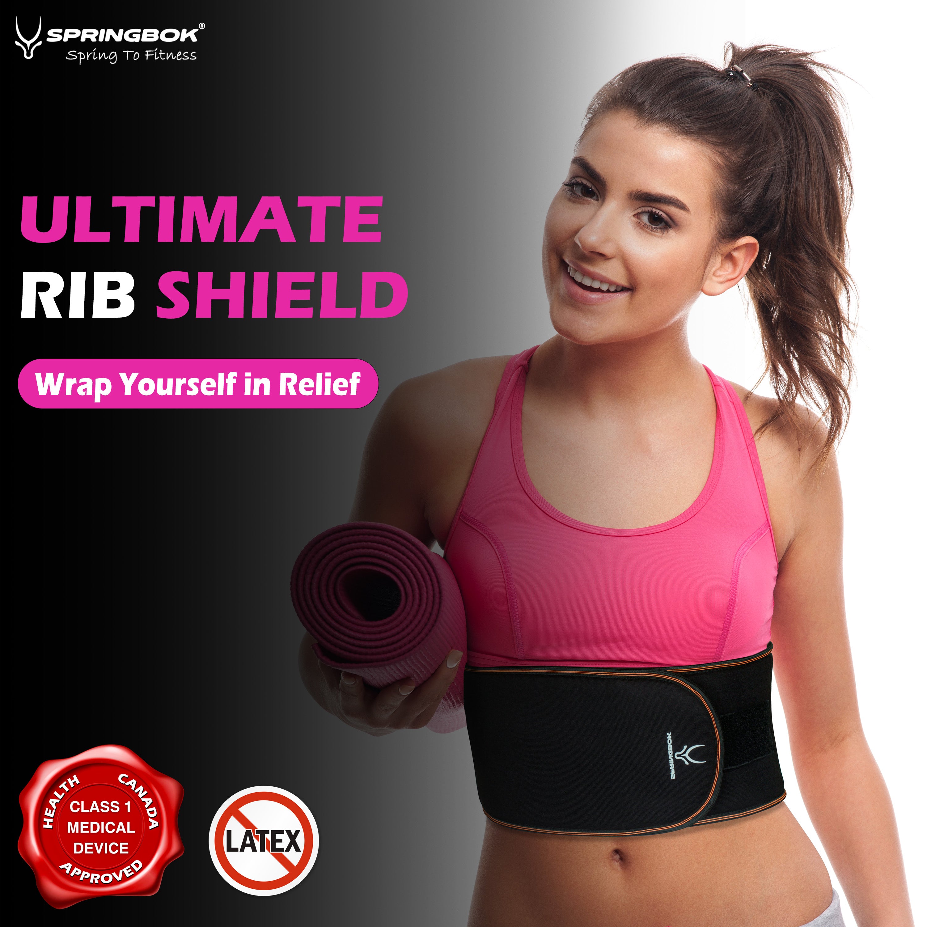 Springbok Rib and Chest Support Brace for men and women for Broken Rib Brace