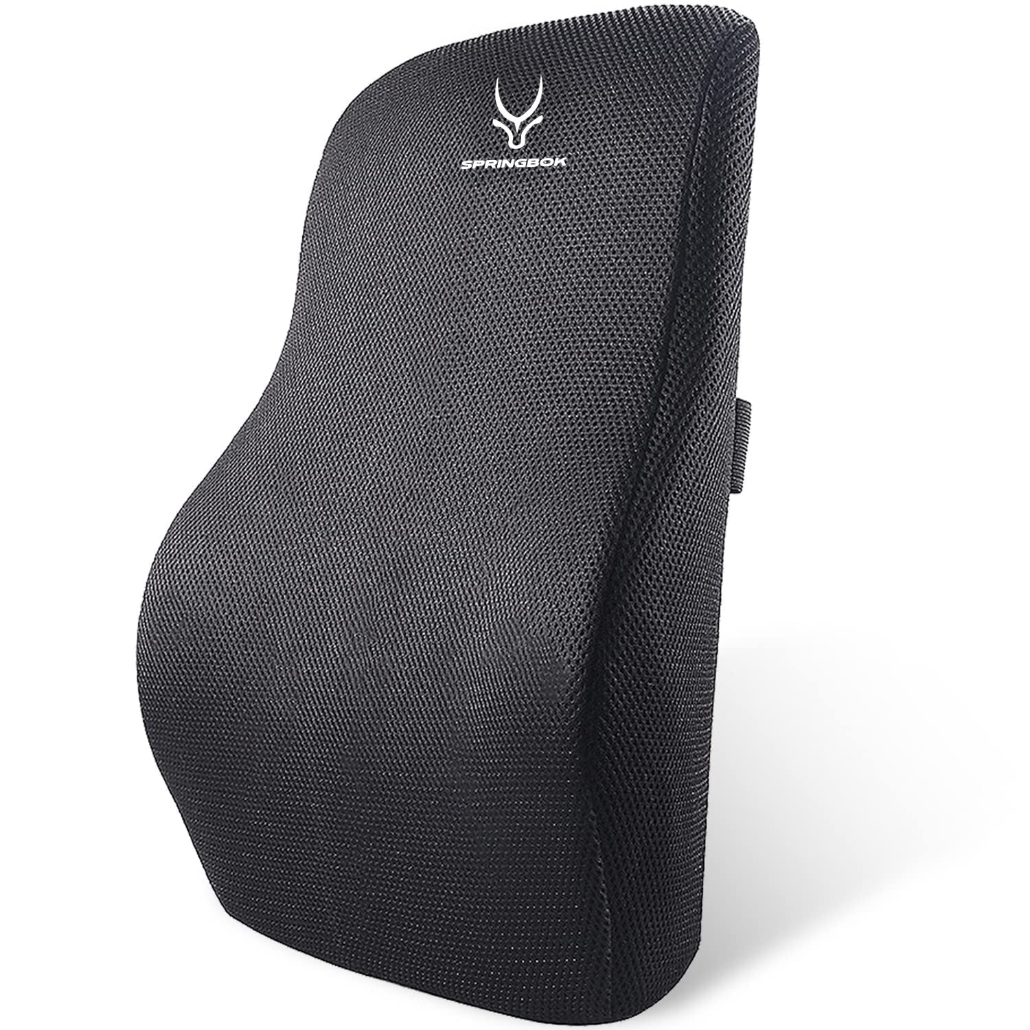 SPRINGBOK Lumbar Support Car Back Cushion for Men and Women - Lumbar Support for Cars Driving, Office Chair, Gaming, Recliner - Back Rest Comfort Pain