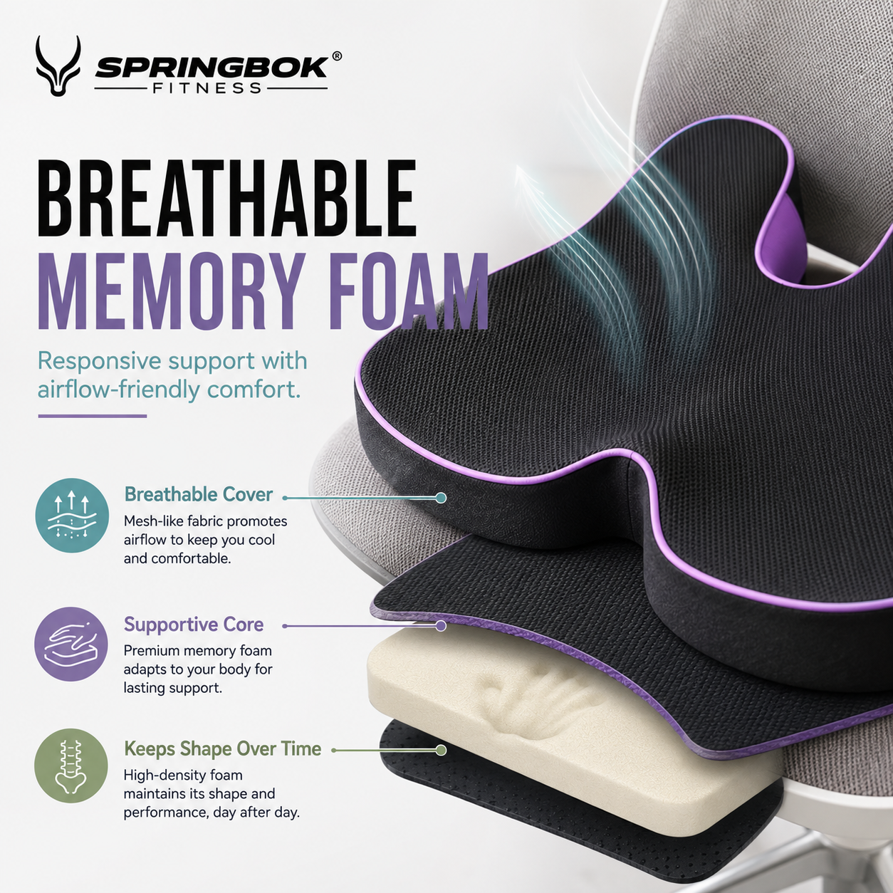 Springbok Support and lumbar Vertibra Cushion