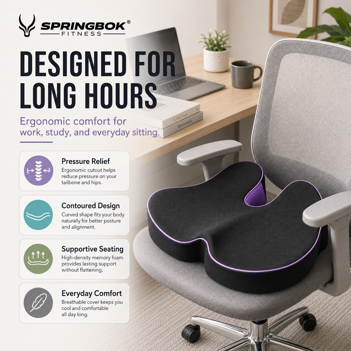 Springbok Support and lumbar Vertibra Cushion