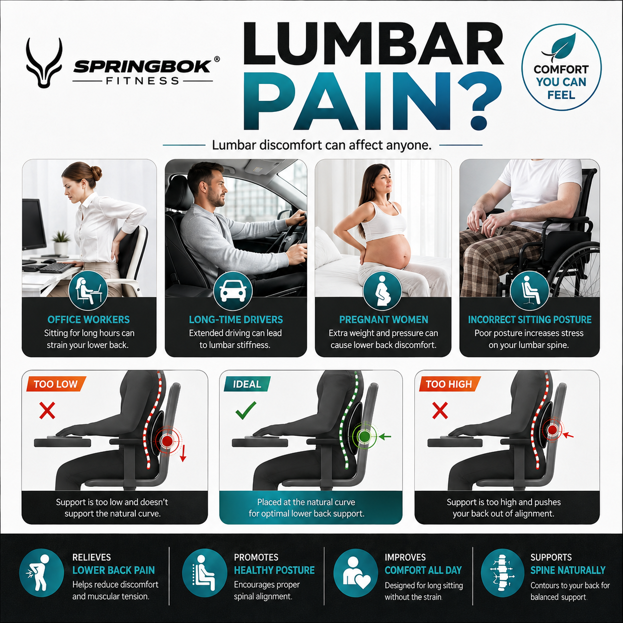 Springbok Lumbar Cushion