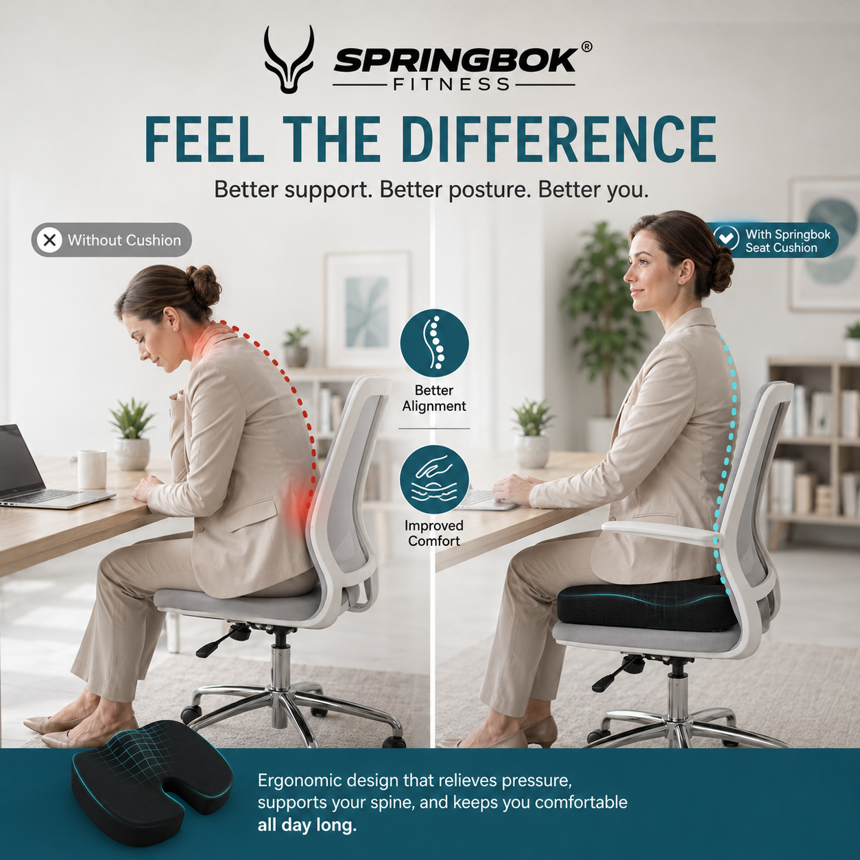 Springbok Coccyx Cushion