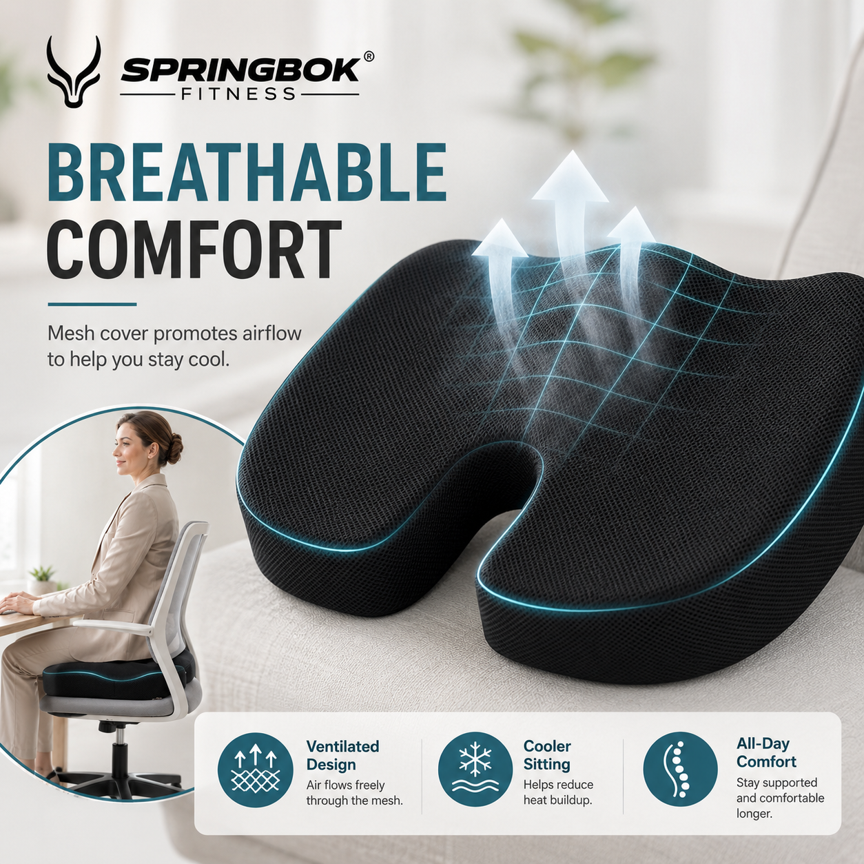Springbok Coccyx Cushion