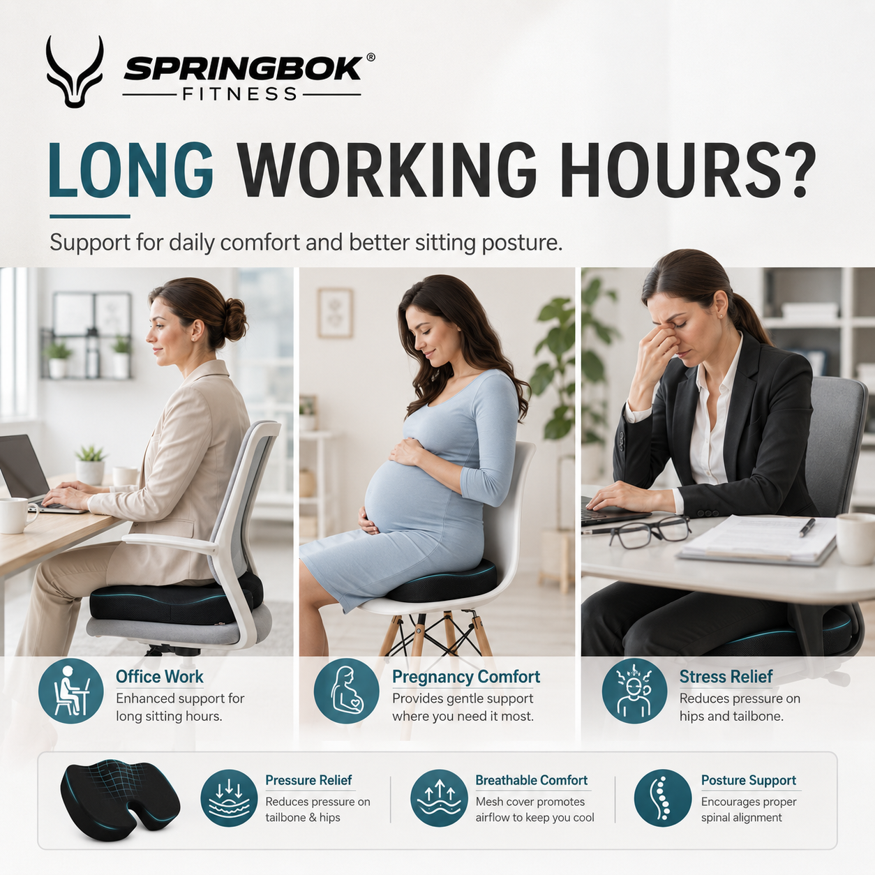 Springbok Coccyx Cushion