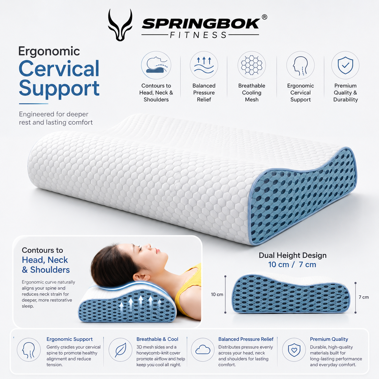Springbok Memory Foam Pillow