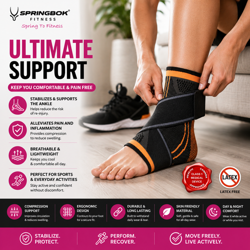 SPRINGBOK ANKLE SUPPORT WITH BINDER