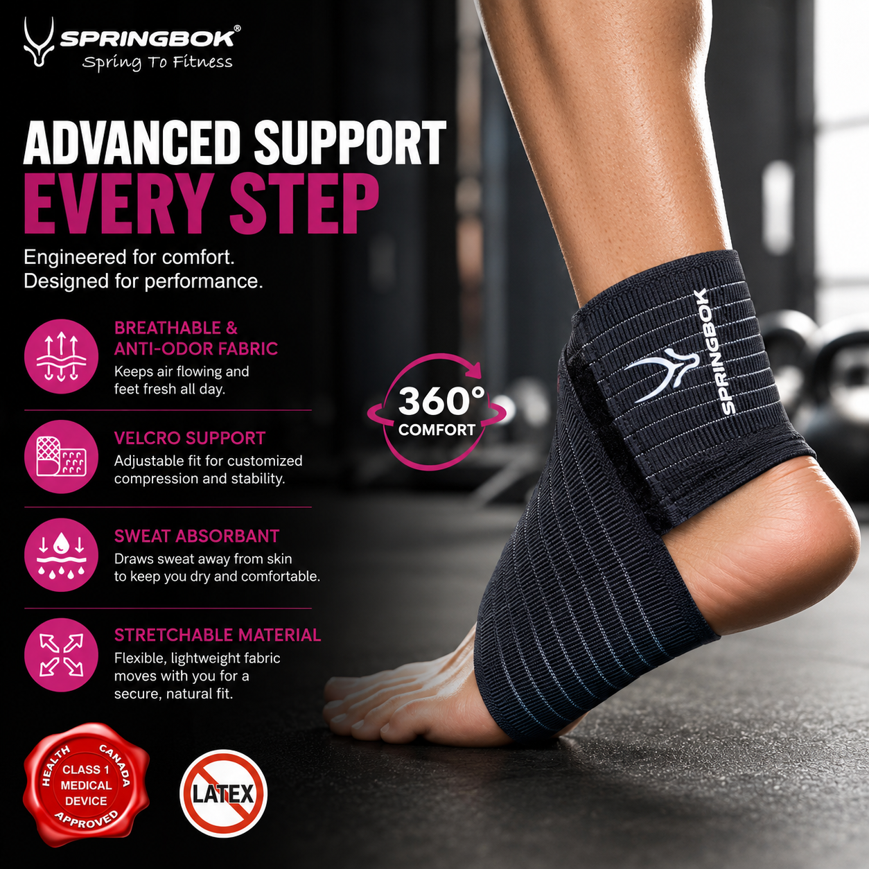 SPRINGBOK ANKLE WRAP SUPPORT