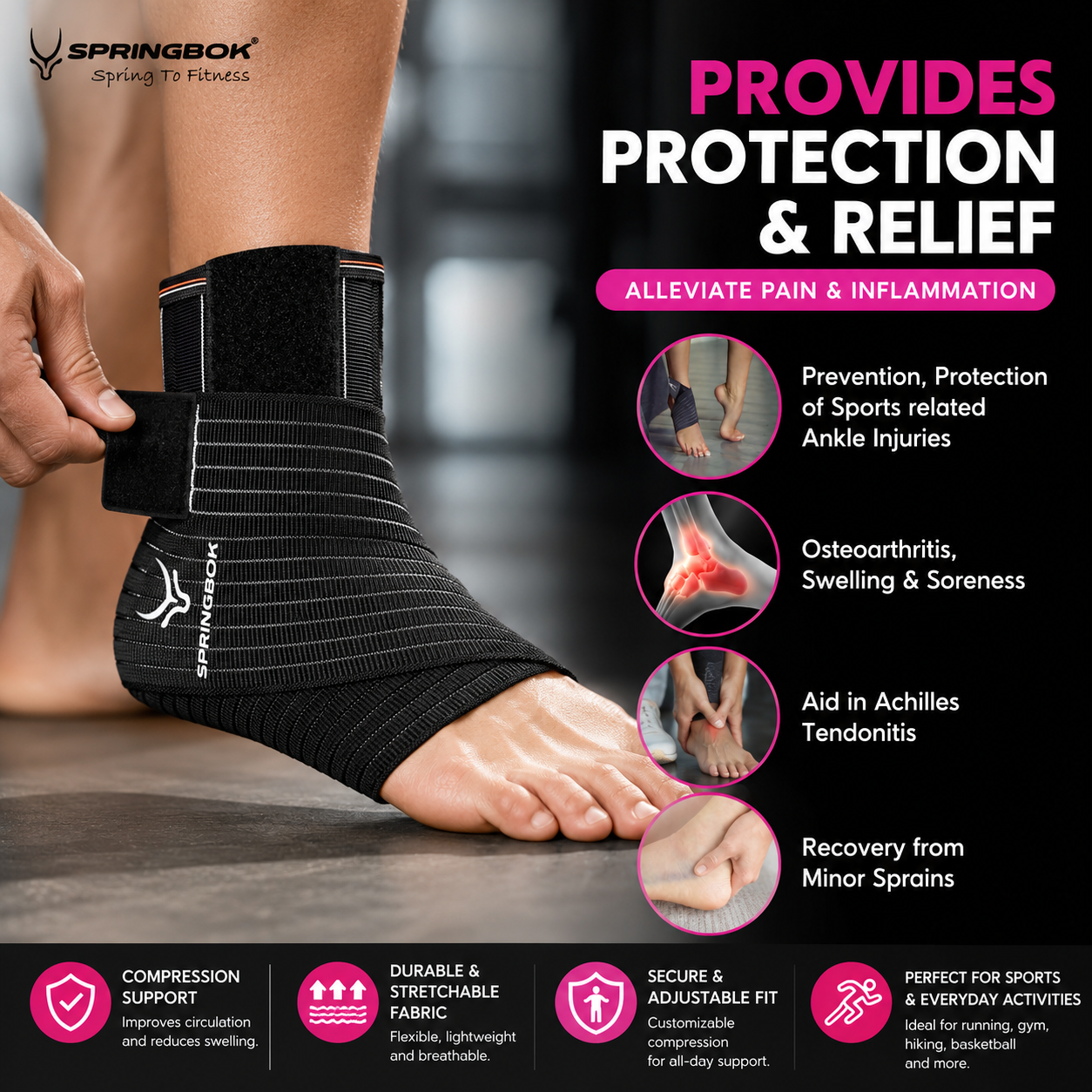 SPRINGBOK ANKLE WRAP SUPPORT