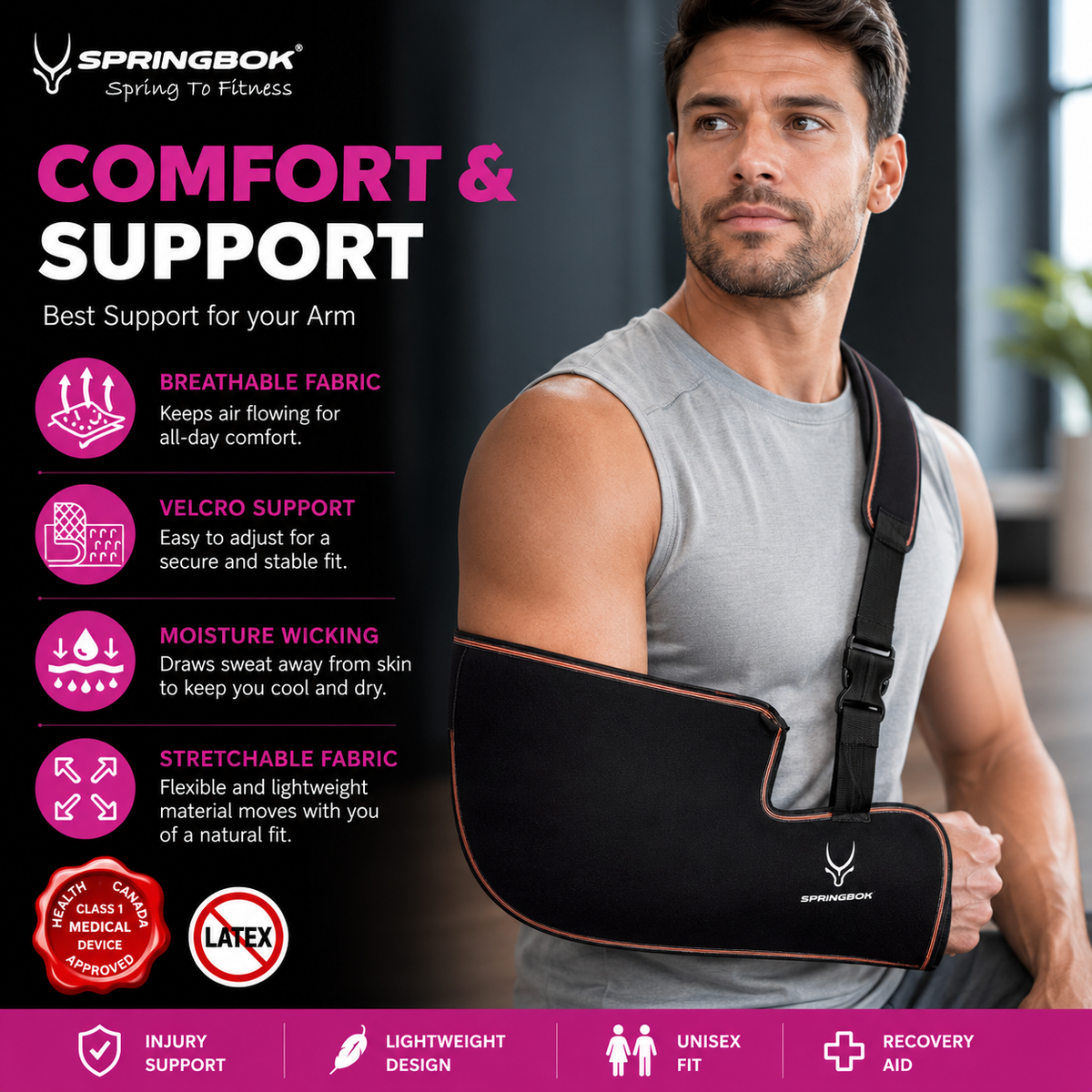 SPRINGBOK ARM BRACE IMMOBILIZER (Arm Sling Pouch)