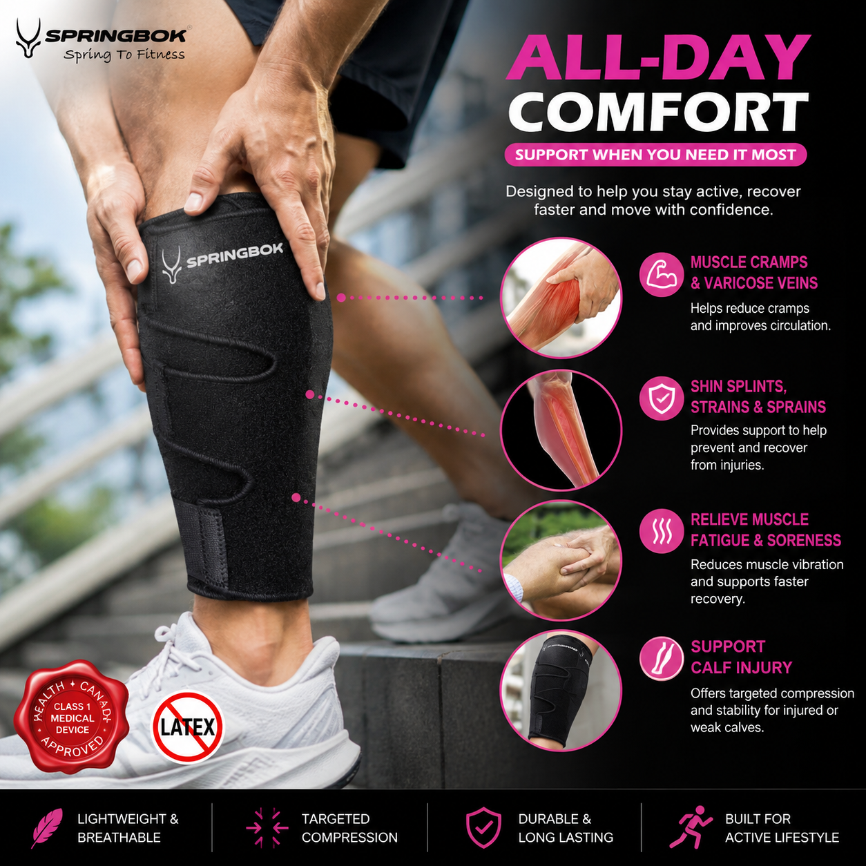 SPRINGBOK CALF COMPRESSION SLEEVE