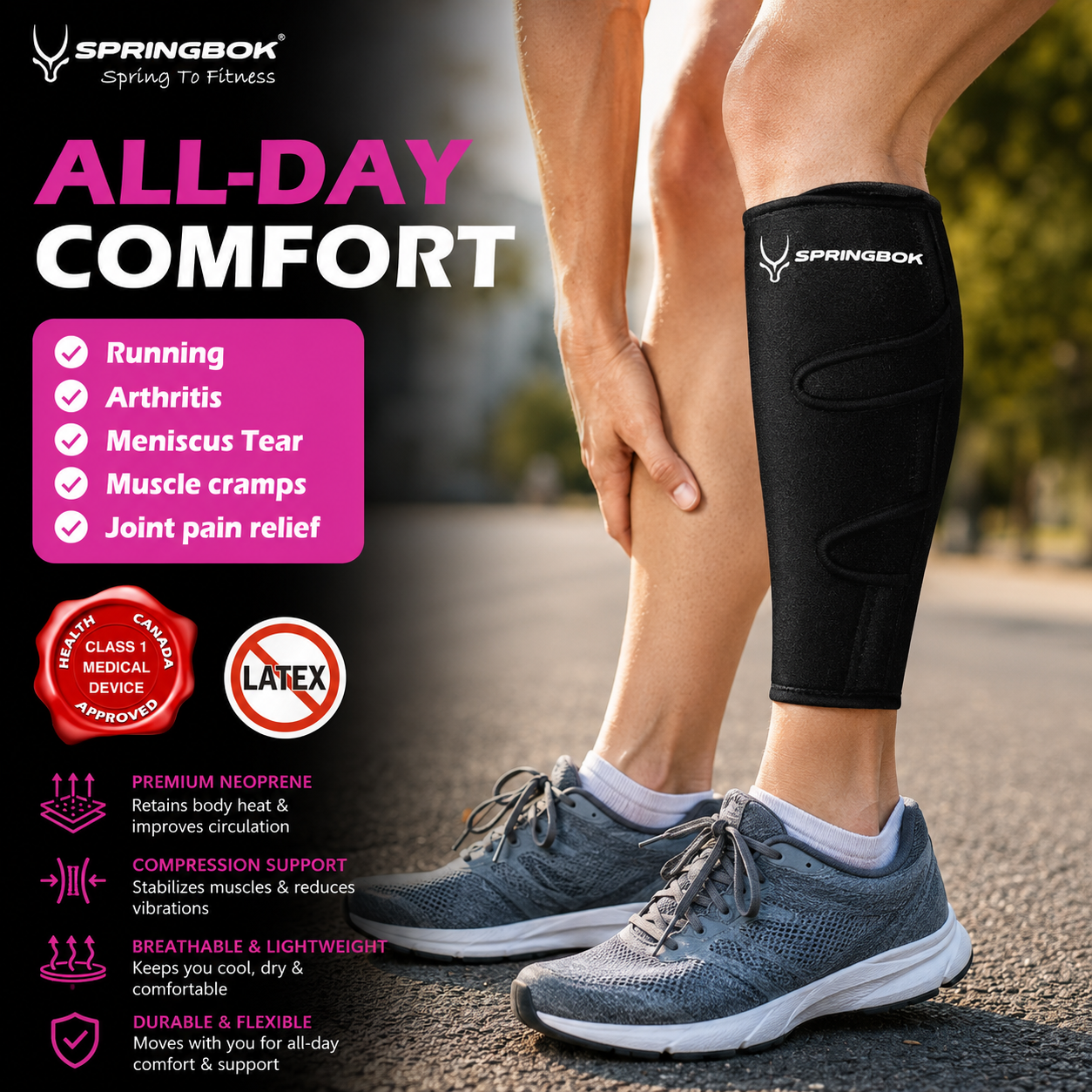 SPRINGBOK CALF COMPRESSION SLEEVE