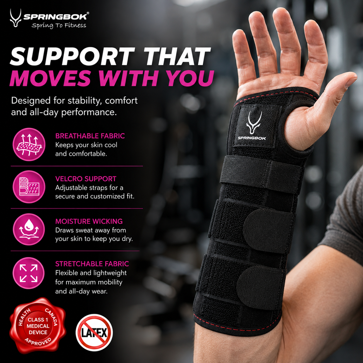 SPRINGBOK WRIST COCK-UP SPLINT