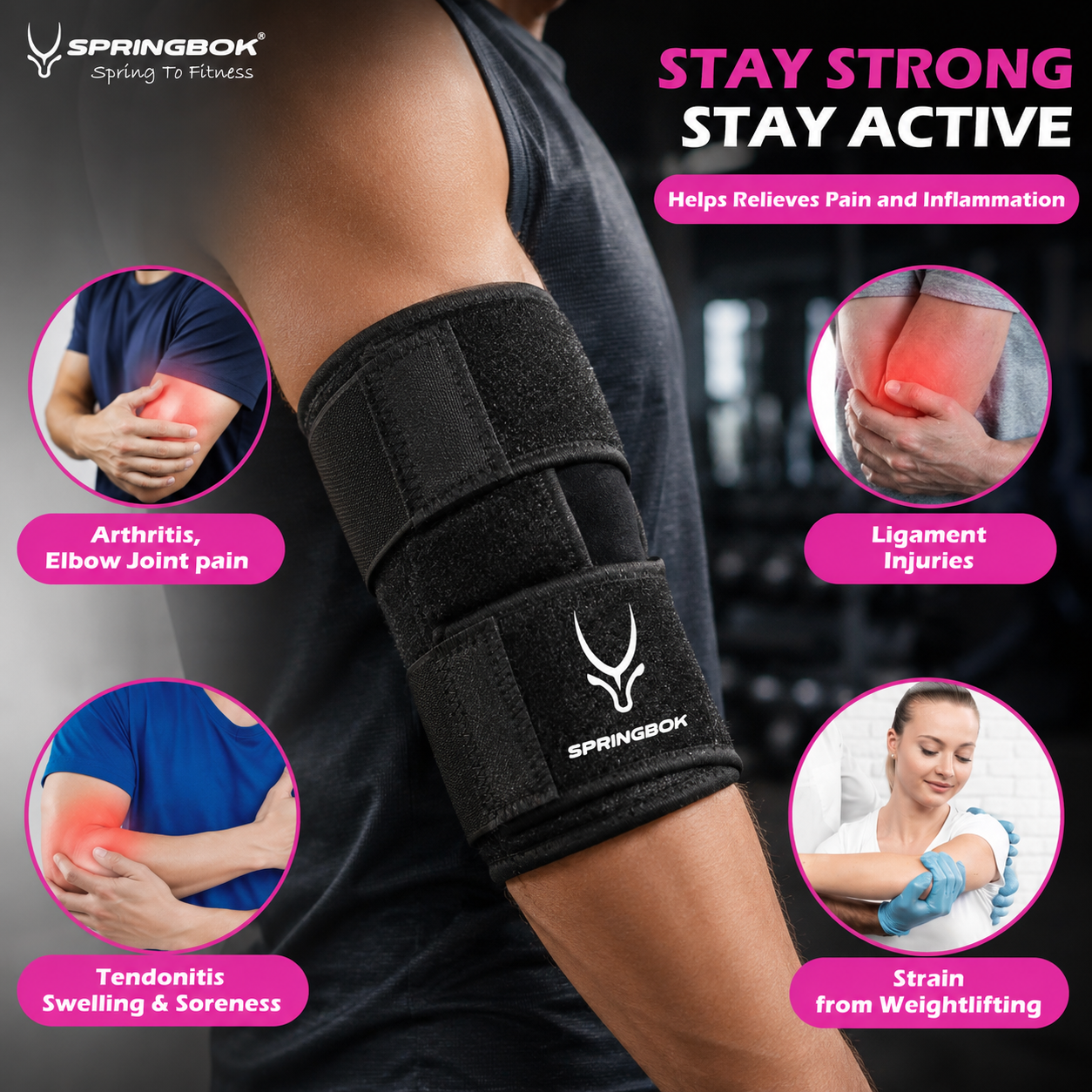 SPRINGBOK ELBOW WRAP SUPPORT