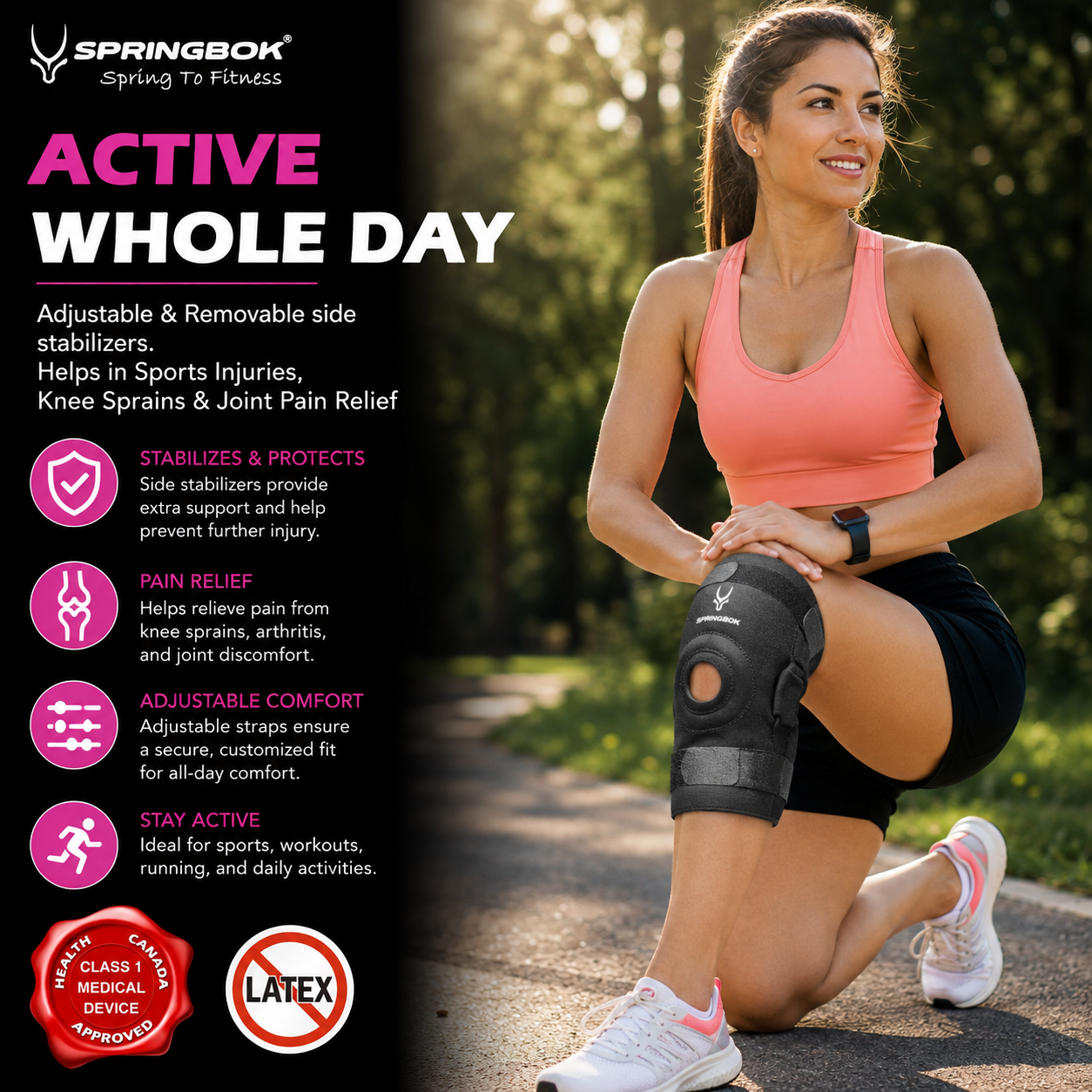 SPRINGBOK HINGED KNEE SUPPORT