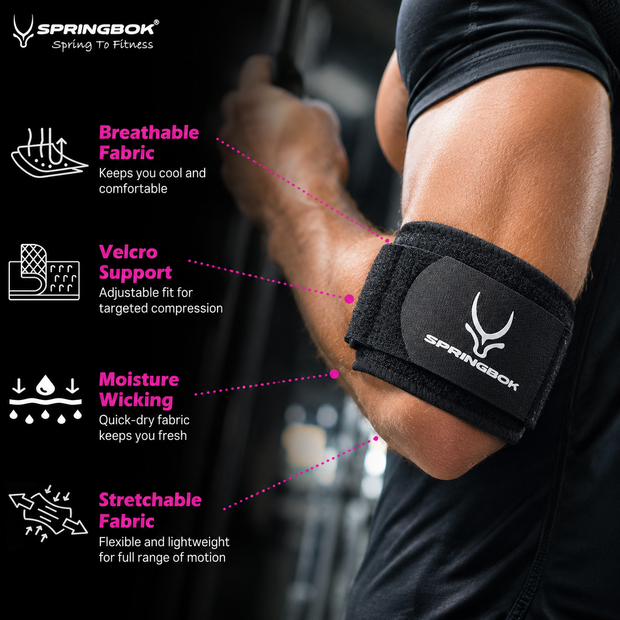 SPRINGBOK TENNIS ELBOW SUPPORT