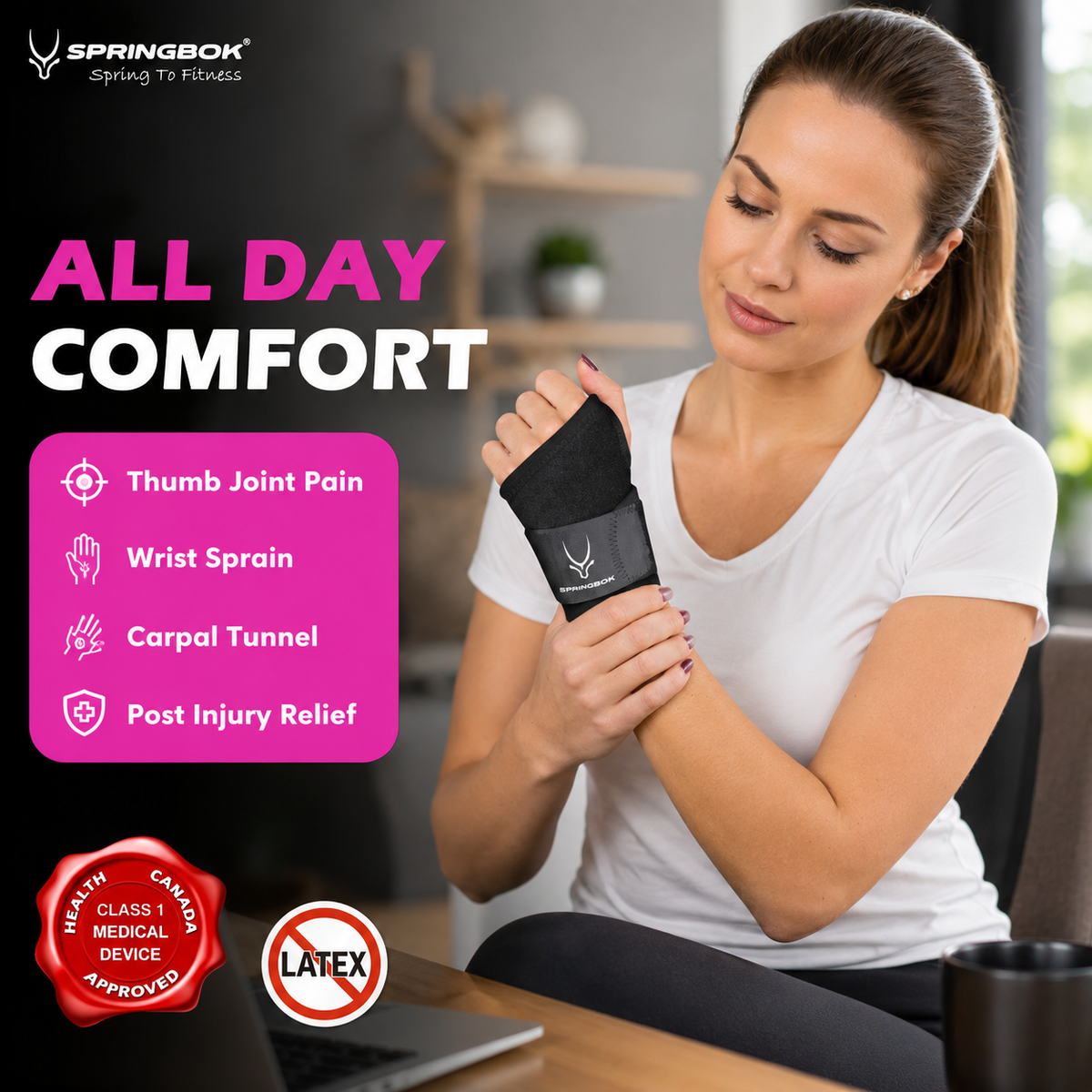 SPRINGBOK WRIST BRACE WITH THUMB 