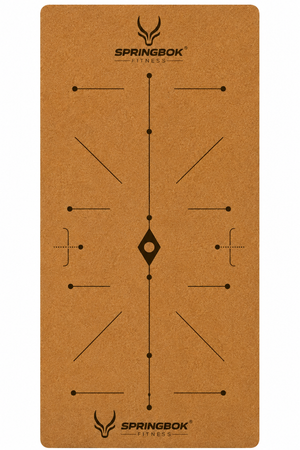 Springbok Central Flowline Cork Yoga Mat with TPE base