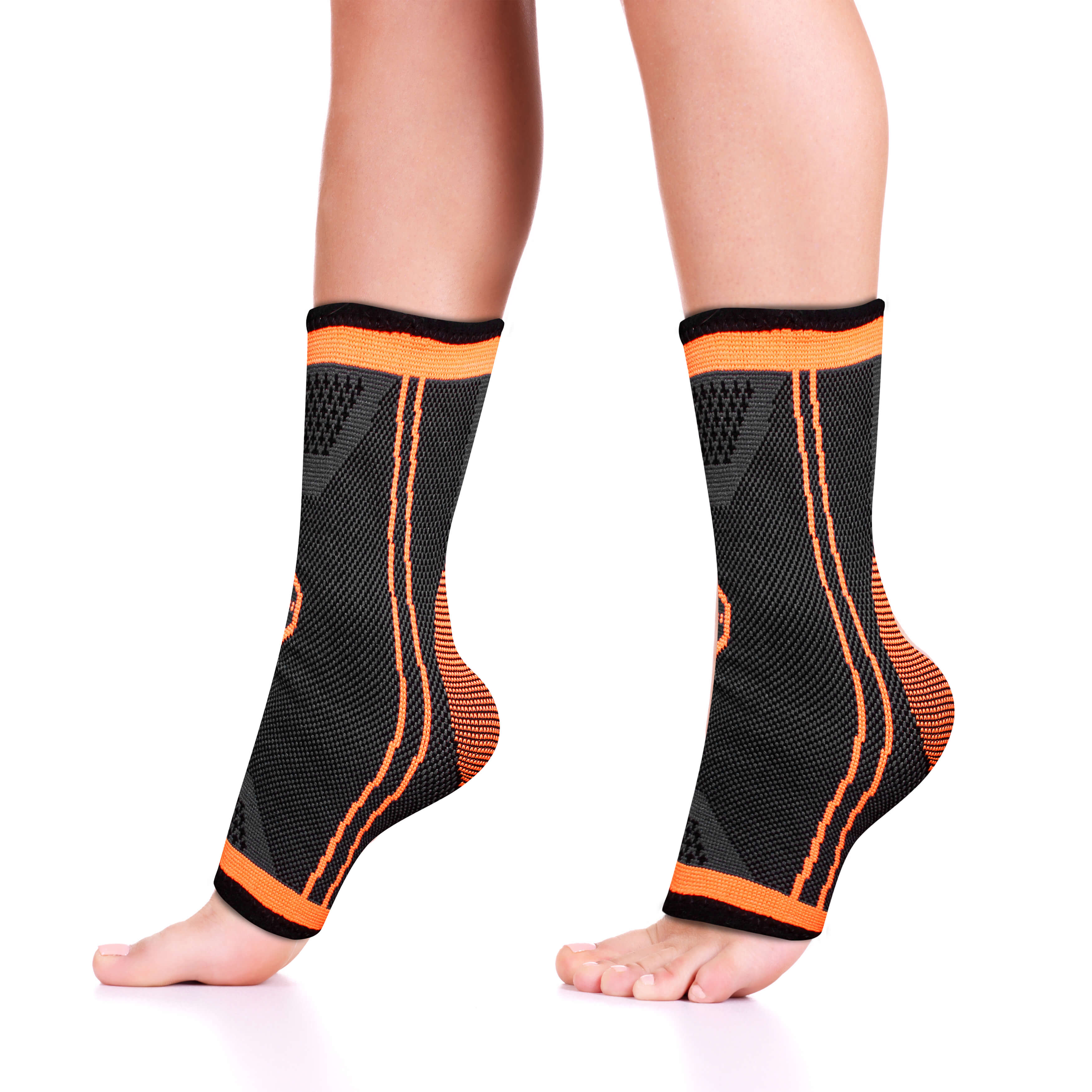 Springbok Ankle Brace Compression Sleeve Men Women Pair Ideal for Compression Plantar Fasciitis Arch Support Foot Ankle Swelling Achilles