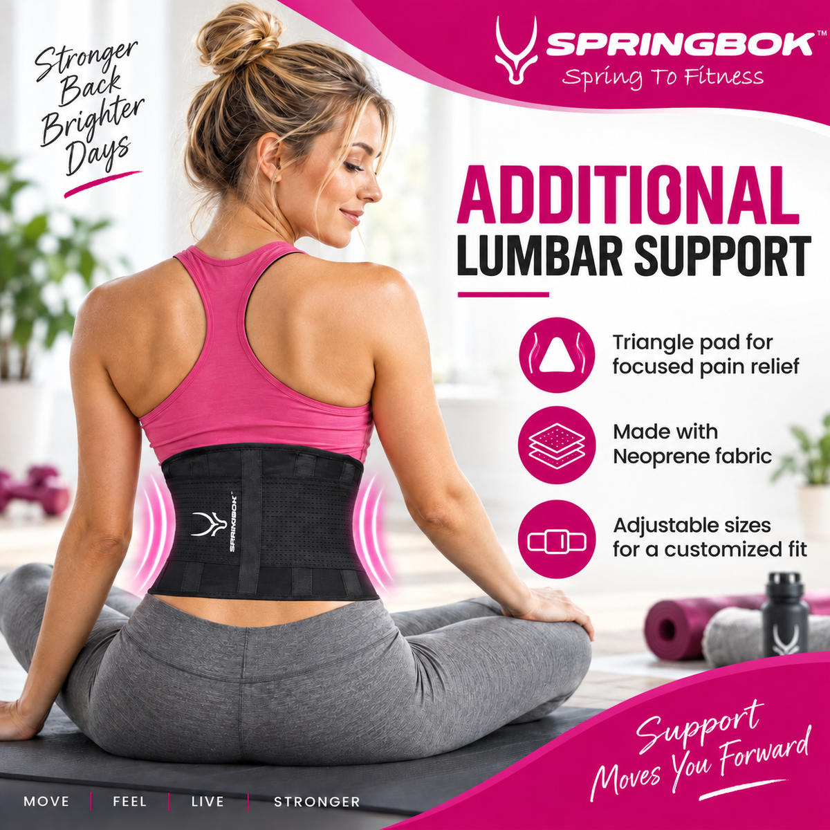 Springbok Fitness Lumbo Sacral Belt Support – Neoprene