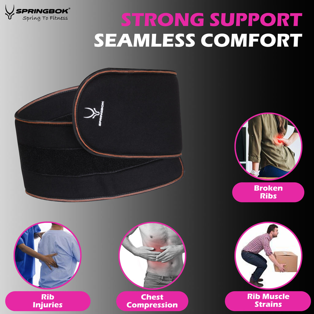 Springbok Rib and Chest Support Brace for men and women for Broken Rib Brace