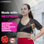 SPRINGBOK Shoulder Immobilizer Brace | Shoulder Sling Support Wrap for Pain Relief | Immobilizer with Adjustable Strap | Torn Rotator Cuff Shoulder Stabilizer Support | Shoulder Compression Sleeve with Pressure Pad (Left/Right) (Left Shoulder)