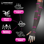 Springbok Sports Arm Sleeve with Thumb for Men and Women, made with Lycra fabric (Pair)