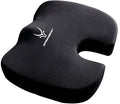 SPRINGBOK Seat Cushion - Office Chair Cushion, Non-Slip Gel & Memory Foam Coccyx Cushion for Tailbone Pain, Office Chair Cushion - Back Pain Relief (Black)